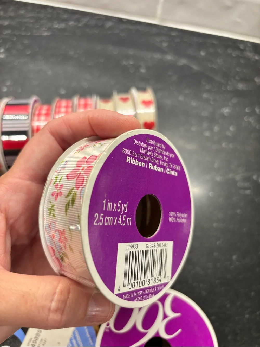 New Assorted Decorative Ribbon Lot 15 Rolls Hearts Plaid Floral Hello Kitty